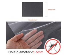 Malla Mosquitera para Ventanas (3 Unidades), Mosquiteras Ventana,Protectora de Insectos para Ventana, 1.3m x1.5m, 3 Rollos De Cintas Autoadhesivas (10mm), Anti Mosquito Malla Protector Kit, Blanco