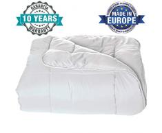 Dhestia Relleno Nórdico Sintético De Fibra Pluma-Eco Para Primavera/Verano De 125 Gr, Edredón Hipoalergénico, Anti-Ácaros, (150X220 Cm/Cama 90), Multicolor, 150 X 220 Cm