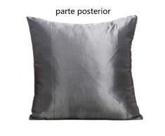 HomeLava Funda para Cojín con Lentejuelas Brillo Funda de Almohada 40 x 40 cm Plata