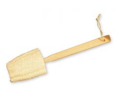 Agiva Esponja exfoliante de lufa corporal para baño mango largo