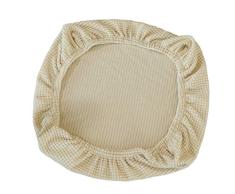 FLAMEER Fundas de Silla Cubierta de Asiento Protectora Elásticas Extraíble Lavable Cubre Silla para Comedor - Beige