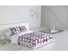 SABANALIA Juego de funda nórdica Aros (disponible en varios tamaños y colores), Cama 135, color lila