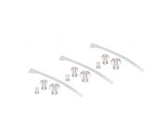 jytop® 3 x Universal tubo de sonido + 9 x tapones para los oídos/almohadillas/domos para BTE Audífonos