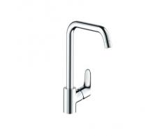 Grohe 31822000 Focus - Grifo con mezclador monomando (baja presión, mando giratorio), color cromado