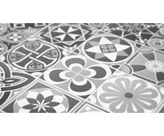 La etiqueta engomada de la escala de grises azulejos decoración (con 32), gris, 6 x 6 inches | 15 x 15 cm