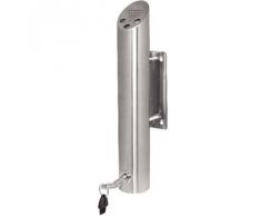 Cenicero de pared para rueda de acero inoxidable.