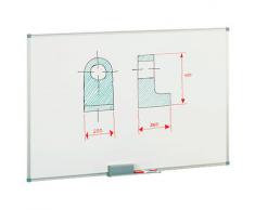 Pizarra blanca magnética lacada Faibo 120x200cm