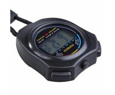 Vicloon Digital Cronómetro con Silbato de Acero Inoxidable - LCD Deporte Cronómetro para Fútbol,Baloncesto,Correr,Natación,Fitness y Más