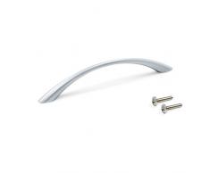 EMUCA 9160925 Tirador para Mueble, Lote de 20, Gris Metalizado, 128 mm Set Piezas