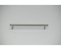 Tirador Tirador de mueble Tirador de armario Tirador de barra acero fino cepillado inoxidable distancia entre agujeros taladrados 224mm