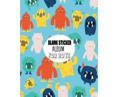 Blank Sticker Album For Boys: Blank Sticker Book for Boys Stickers Activities Book 8x10: Volume 3
