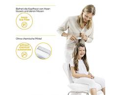 Beurer HT 15 - Peine lendrera eléctrico anti-piojos, con corriente eléctrica, señal acústica, incluye peine de limpieza, 158 x 37 x 50 mm, color blanco plateado