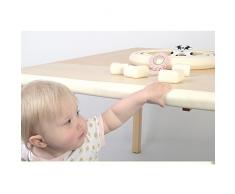 Edge y protector de la esquina Set - 2M almohadilla de espuma protectora, 8 esquinas Guardia, 1 tapón de la puerta, Tabla prueba prima de bebé de alta densidad Protector-esquina del amortiguador y Edge parachoques de seguridad - de color blanco cremoso