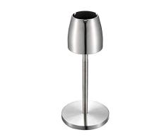 TOOGOO Inoxidable Cenicero Telescópico de Acero Piso de Pie Cenicero Cenicero de Metal Portátil Grande una Prueba de Viento Cenicero Accesorios para Fumar