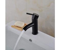 Grifo monomando cascada de baño grifo grifo mezclador grifo, acabado de bronce aceitado, acero inoxidable