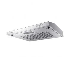 Campana extractora de cocina Ciarra de 60 cm de acero inoxidable para montar en la pared