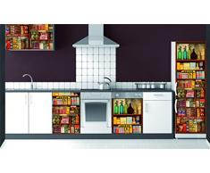 Plage 162259 Pegatinas para cocina y Frigorífico de alimentos Negocios - Vinilo 180 x 0.1 X 59,5 cm, multicolor