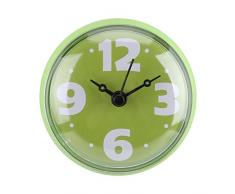 FTVOGUE 3 Colores Mini Impermeable Ventosa Pared Ventana Espejo baño Ducha Reloj de baño Accesorios