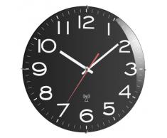 TFA 60.3509 - Reloj de pared radio control, color negro