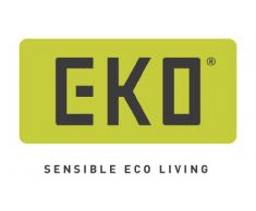 EKO VB 926820 - Cubo de la basura con pedal, (20 l, acero inoxidable mate, profundidad tapa 10.2 "- 26.0cm, ancho 14.2 "- 36.0cm, 17.6 "- 44.6cm, 17.6" - 44.6cm)