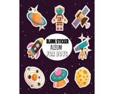 Blank Sticker Album For Boys: Blank Sticker Book for Boys Stickers Activities Book 8x10: Volume 2