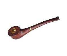 KSW_KKW Pipe niño de Tabaco de Pipa de Fumar de Madera Hecho a Mano con los Accesorios, Redwood Curvo Cubo de Tabaco con la Caja de Regalo
