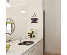 Reloj de pared para cocina con forma de taza