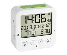 TFA 60.2528.02 - Reloj despertador digital, color blanco