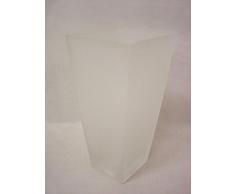 JARRON FLORERO CRISTAL CONICO MATE SUPERGRANDE