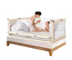 YWQZ Parque de bebés Patio de Juego corralito Seguridad Niños pequeños Tabique Plegable Anti choques Elevación Vertical Valla de Cama de Seguridad