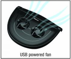 Fellowes Smart Suites - Soporte para portátil de hasta 15.6" con ventilador, negro