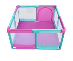 Cerca de juego de niños Parque de bebé Barra de seguridad Parque infantil cubierto Tabique Plegable portátil Barrera expandible para niños pequeños