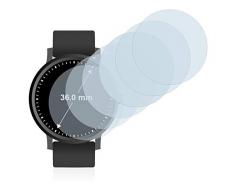 savvies Protector Pantalla Compatible con Relojes (Circular, Diámetro: 36 mm) (6 Unidades) Pelicula Ultra Transparente