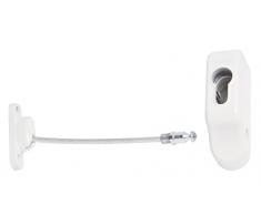 Socona H6S Tope para ventanas, cable color blanco