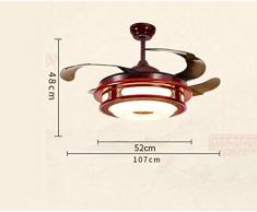 Iluminación de techo Iluminación colgante Candelabro Ventilador de techo Iluminación ligera Restaurante Ventilador de techo invisible Luz de madera Retro Lámpara de la sala de estar / Ventilador Araña
