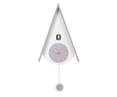 Acctim Lulea - Reloj de pared (60 cm), diseño de cuco, color malva y blanco