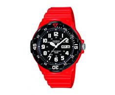 Casio Casio Collection men - Reloj de cuarzo para hombre, con correa de resina, color rojo