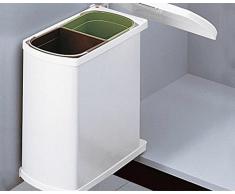 NABER Duo 3416 - Cubo de basura con dos contenedores