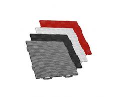 TERRAGUIDE COLOUR Placas para suelo / terraza 1m², 4 unidades de 50 x 50cm, 16 baldosas de clic, blanco