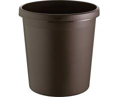 Helit H61058 18L Alrededor De plástico Marrón cesto de basura - Cubo de basura (31,5 cm, 335 mm)