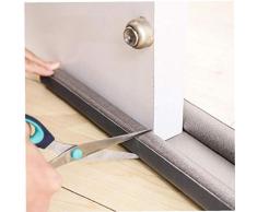 Amoyer Sello tapón de la Puerta Inferior de la Puerta Flexible 95cm de Sellado de Cinta Guardia sellador tapón de la Puerta Burlete Guardia Polvo del Viento Bloqueador de sellador