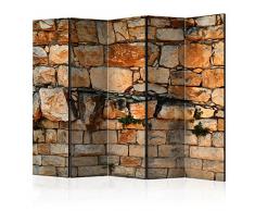 murando Biombo Piedras 225x172 cm - de Impresion Bilateral en el Lienzo de TNT de Calidad - Decoracion Cuarto - Biombo de Madera con Imagen Impresa Marron Beige f-A-0495-z-c