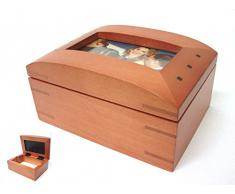 CAJA PORTAFOTOS MADERA TAPA CURVA