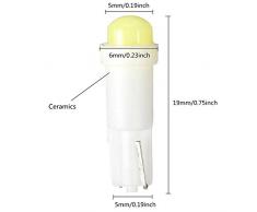 30-Pack 12 V, 20lums, amazenar blanco T5/74 73 2723 2721 1 SMD LED de cerámica para coche Auto Side cuña Gauge Dashboard Panel de instrumentos Luces Lámpara cenicero de luz bombilla