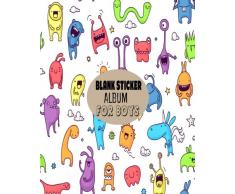 Blank Sticker Album For Boys: Blank Sticker Book for Boys Stickers Activities Book 8x10: Volume 14