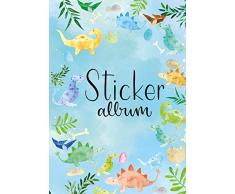 AVERY Zweckform 57793 - Álbum de pegatinas de dinosaurios vacío, álbum para coleccionar, pegatinas en blanco, regalo para niños, A5, 16 páginas, 1 álbum para niños