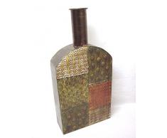 JARRON FLORERO FORJA RECTO BOTELLA GRANDE