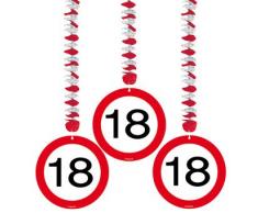 3 bobinas del rotor 18 aniversario de la señal de tráfico