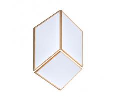 Bi-Office Hexa - Set de 3 tablones magnéticos de borrado en seco, 70 x 40 cm, color pino