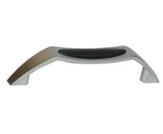 Tirador para muebles y armarios (tacto suave, 128 mm), color negro